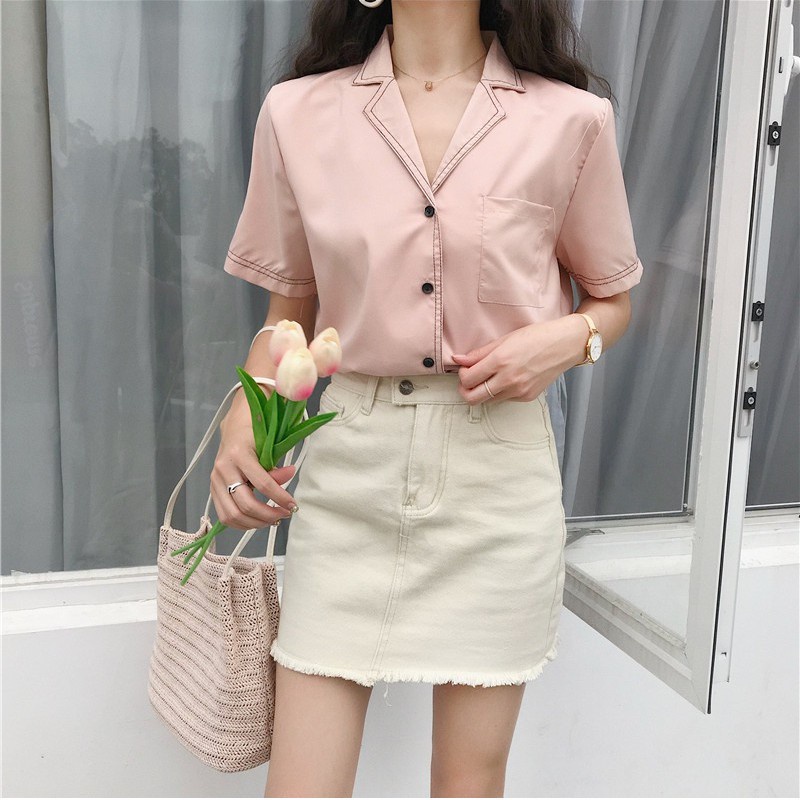 BEFAST - ZEC OOTD Wanita Kemeja NAFIS / Kem Casual Vintage / Kemeja Wanita Ala Style Korean / Kemeja Casual / Kemeja Keluaran Terbaru 2021 / Kemeja Formal