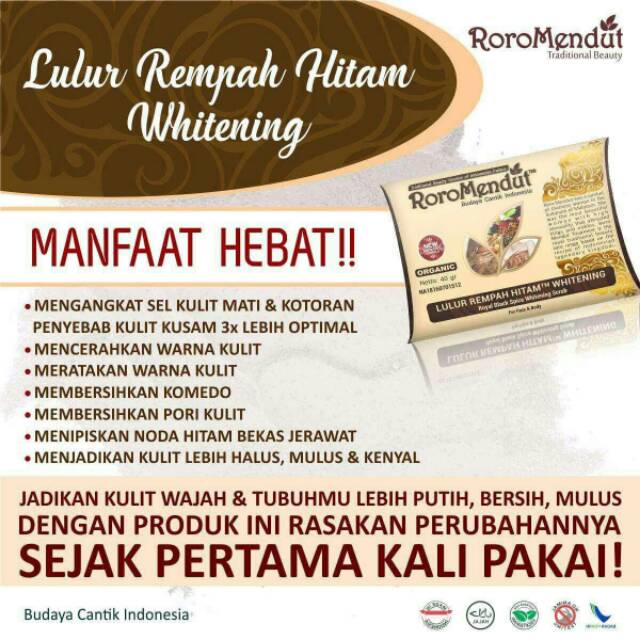 Lulur Rempah Hitam Whitening