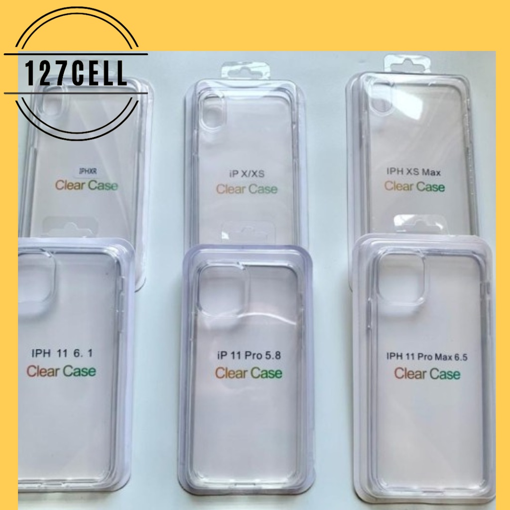 CLEAR CASE  Casing HP MURAH Soft Case Iphone 11 Bening Anti Crack  XR/X/XS/XS MAX/11/11 PRO/11 PRO MAX BENING