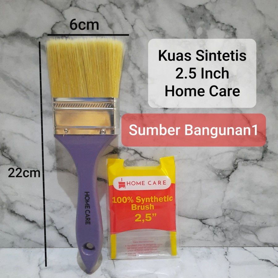 Kuas cat sintetis 2.5" Home Care kuas bulu halus 2-1/2 inch