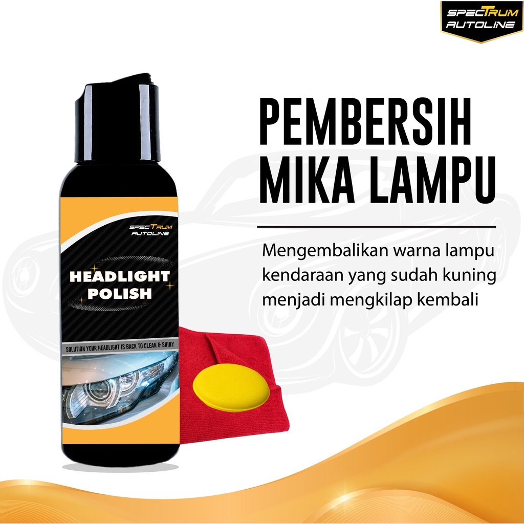 SPECTRUM HEADLAMP POLISH PEMBERSIH MIKA LAMPU BISA COD PGM
