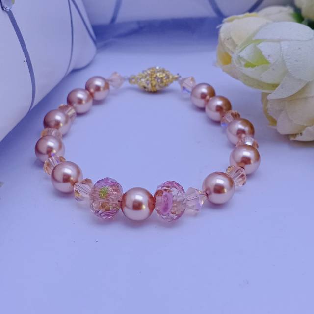 Gelang swarovski mix mutiara swarovski
