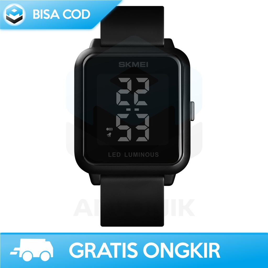 JAM TANGAN DIGITAL COWOK SKMEI 1566 KARET WATER RESISTANT BERGARANSI