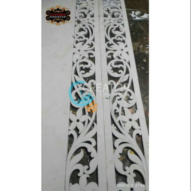 Ukiran spon/ outline ,dekorasi tiang pelaminan,spon spon tebal