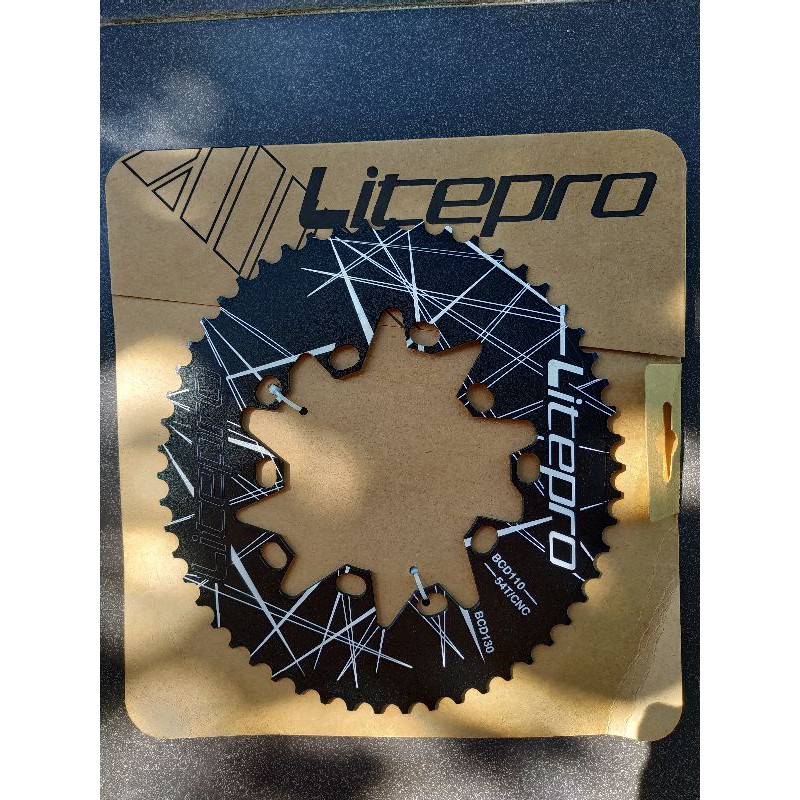 Chainring Litepro Oval 54T BCD 110 / BCD 130 Model Terbaru