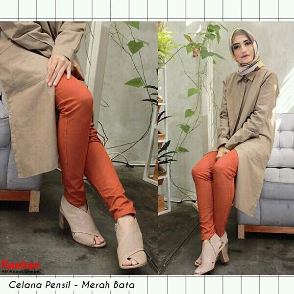 LEGGING PENSIL, sz M-XL, Denim Cotton Spandek , RASHAN,  Berkualitas