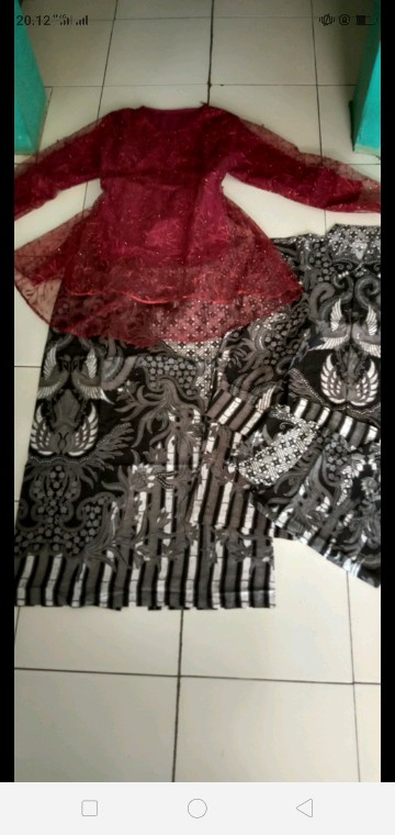 Batik Couple Set Brokat Halus Cople Ahy 2728