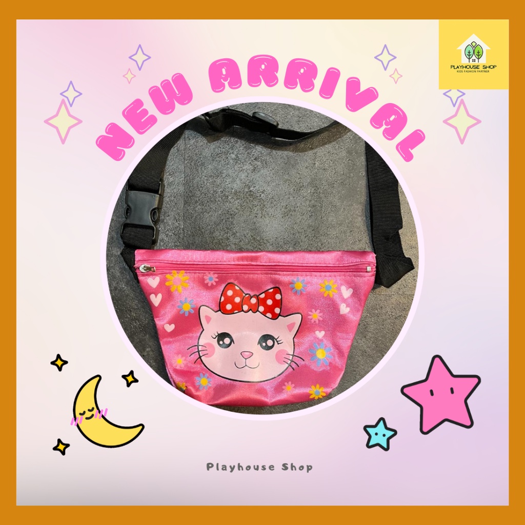 Tas Pinggang Sling Bag Anak Perempuan Murah Bermotif