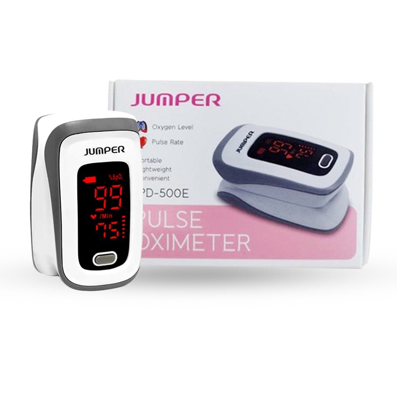 Fingertip Pulse Oximeter / Oksimeter / Oxymeter Jumper JPD-500E LED - Alat Ukur Kadar Oksigen