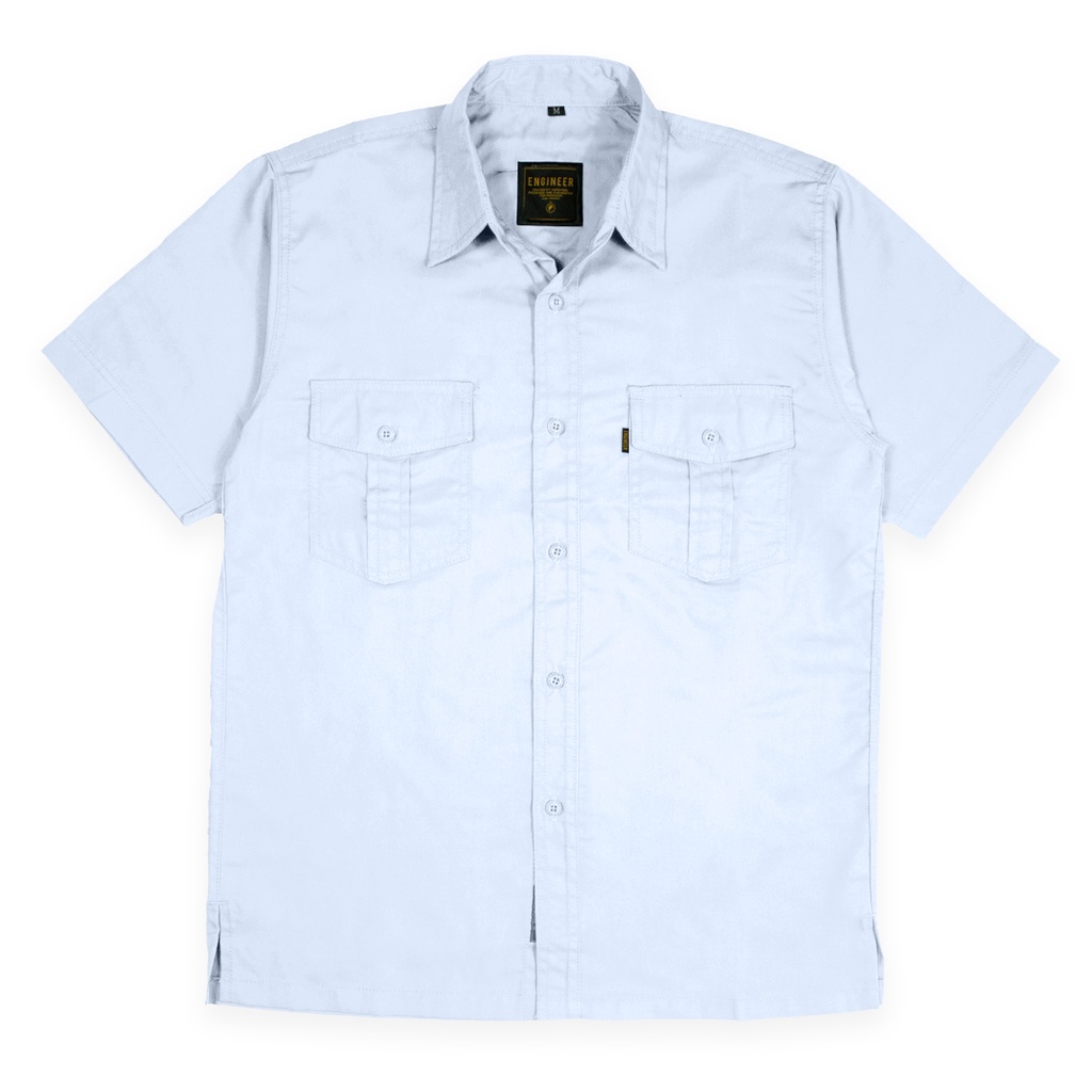 Basic Workshirt Short Sleeve- SERI KEMEJA KERJA LENGAN PENDEK POLOS UNISEX by ENGINEER