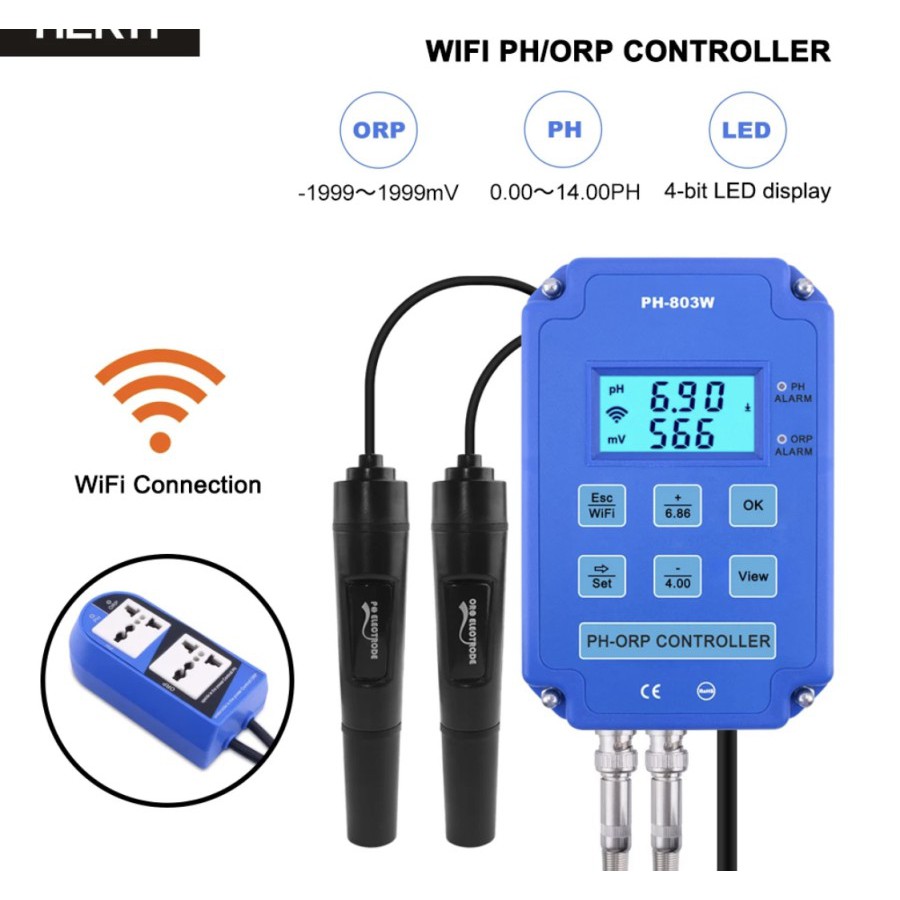 Redox ORP Controller Wifi Output Power Relay Monitor Water