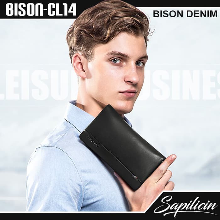 HANDBAG COWOK PD A783 BLACK HANDBAG COWOK HANDBAG FASHION HANDBAG  BISON DENIM BASIC MEN C M79T9