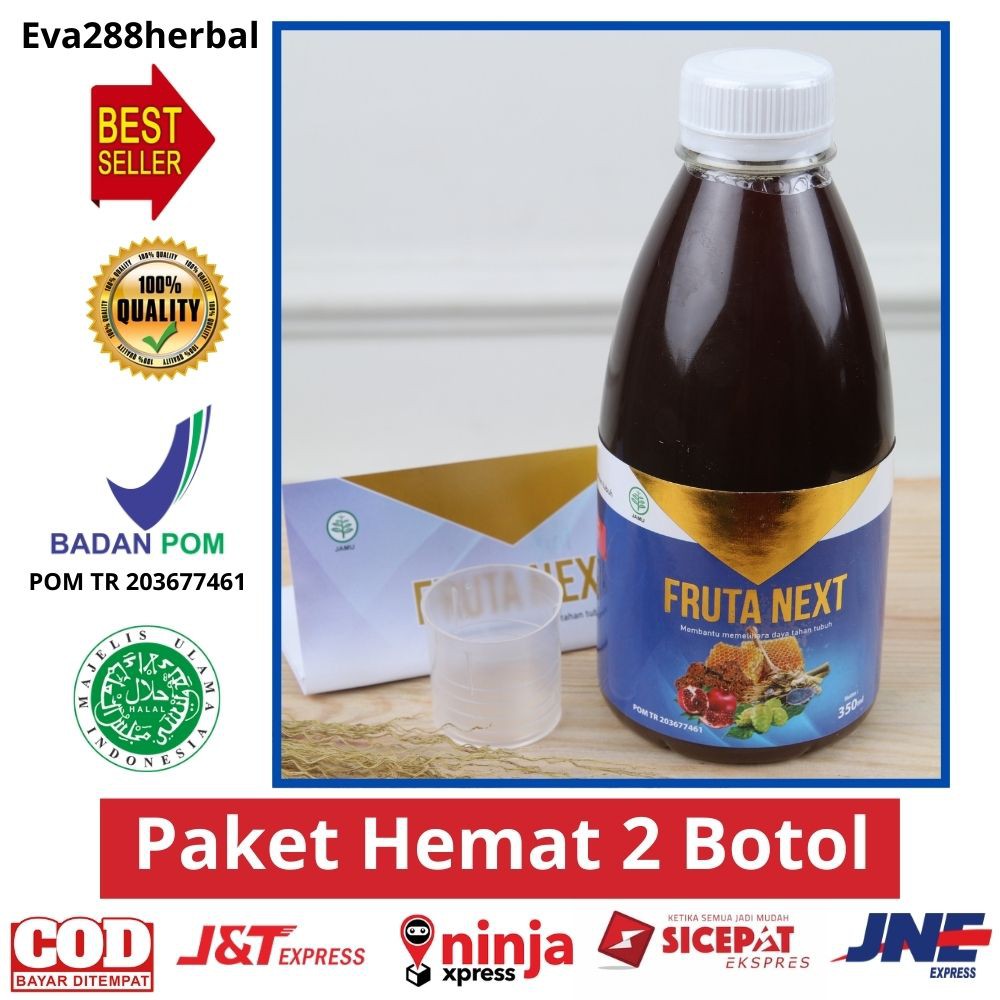 Paket 2 Botol Obat Herbal Frutanext 100% Original Bisa COD