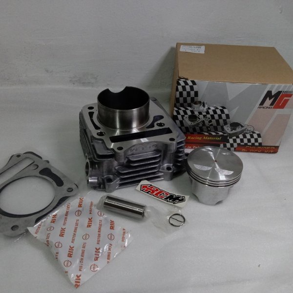 CYLINDER BLOK BLOCK SILINDER DAN PISTON SEHER SEKER KIT SET PLUS PAKING GASKET PERPAK SATRIA FU 150 UK 68MM 68 MM CASTING MG RACING TAIWAN