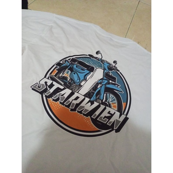 Sablon Kaos Motor Antik / Sablon murah / kaos berkualitas / cutton combed