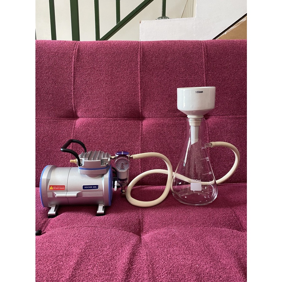 Laboratory Buchner Filter Funnel 1000ml & 100mm Plus Vacuum Rocker 300