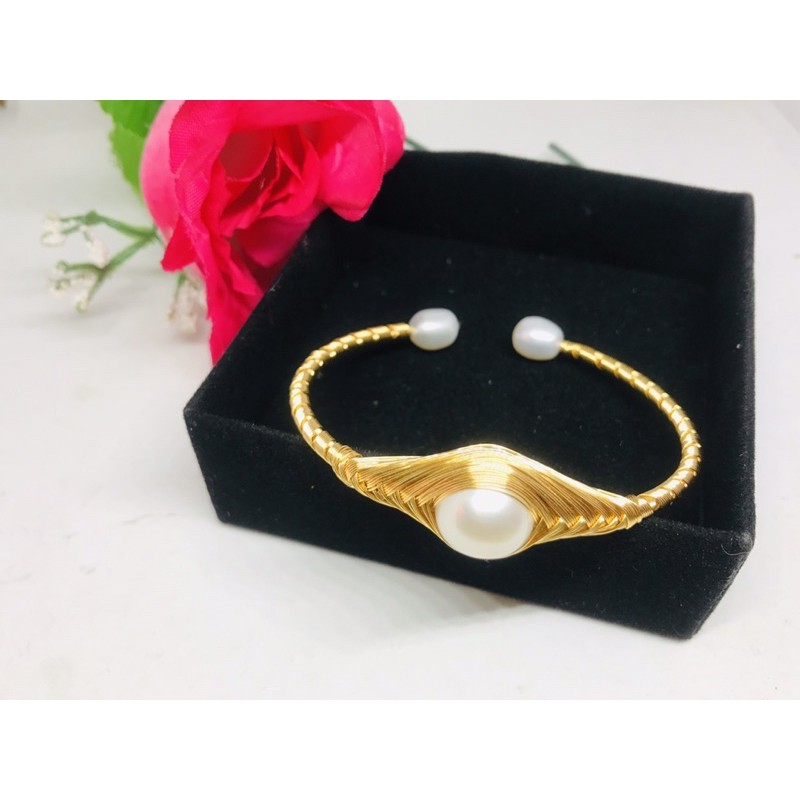 Gelang Bangle Mutiara Air Tawar Super