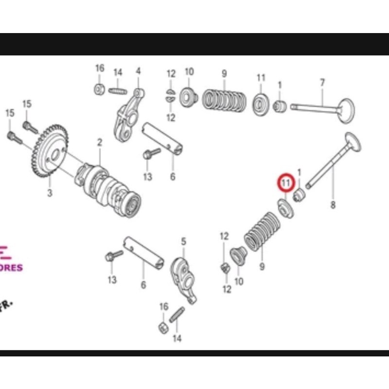 topi klep vario 125 vario 150 pcx cbu lokal k97 seat valve spring vario 125 150 pcx 14775 kzr 600 or