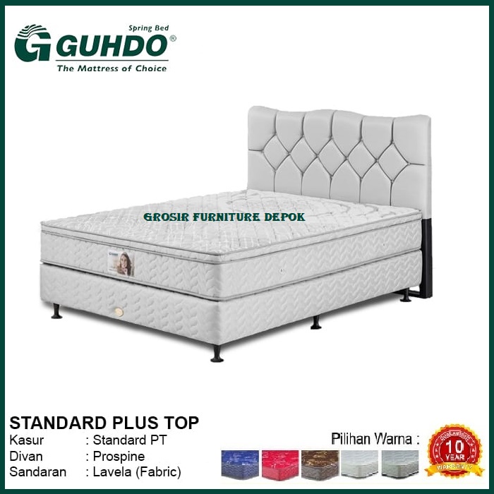 Promo Springbed Full Set Guhdo Standard Plushtop Prospine - HB Lavela
