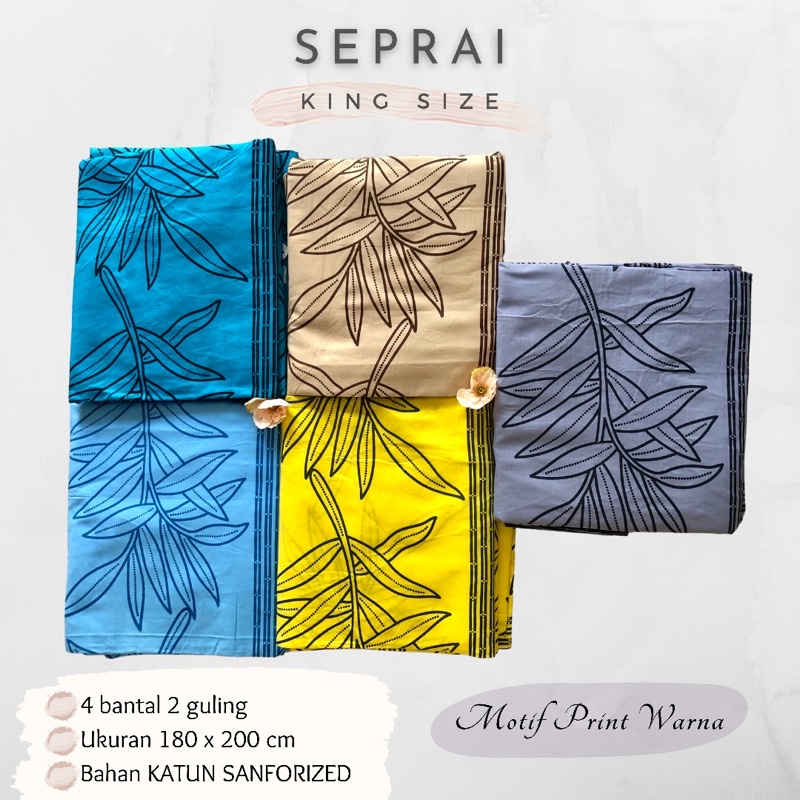 SPREI SEPREI katun premium adem seprai by batik andong