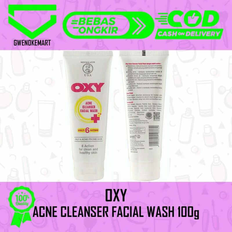 OXY ACNE CLEANSER FACIAL WASH SABUN CUCI MUKA PEMBERSIH WAJAH JERAWAT