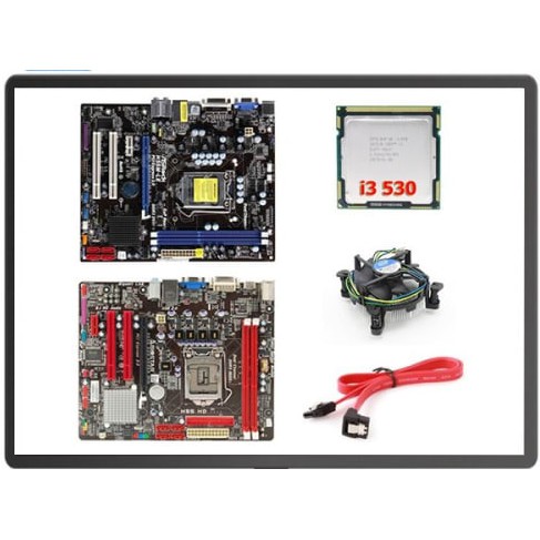 PAKET MAINBOARD LGA 1156 H55 PROCESSOR i3 530 + FAN LGA