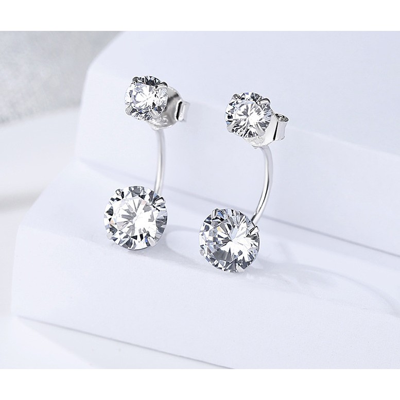 Anting Silver Perak S925 Wanita Fashion Murah AAS018 motif sederhana elegant cocok pesta formal