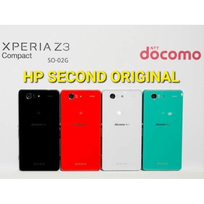 (BEST SELLER)Hp Anti Air dan Debu | Hp Sony Xperia Z3 Compact Docomo | HP Second Original | Internal