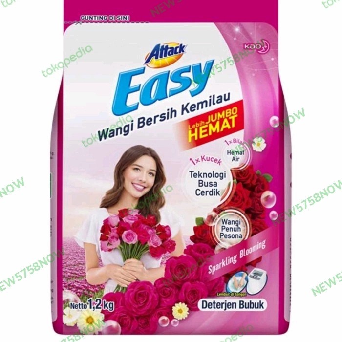 ATTACK EASY DETERJEN BUBUK 1.2 KG LEBIH HEMAT