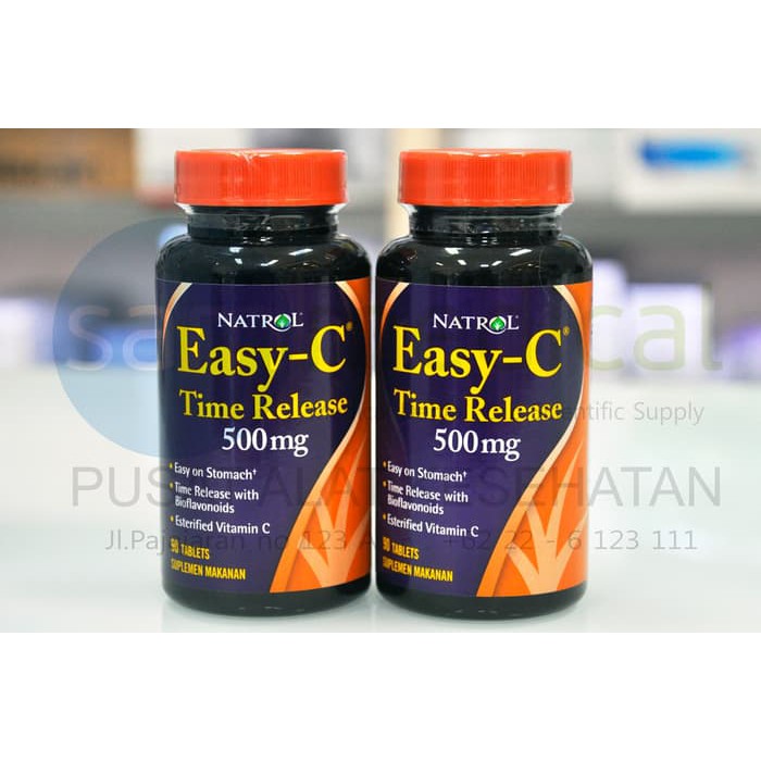 Medica - NATROL EASY C 500 mg Time Release Bioflavonoid  90