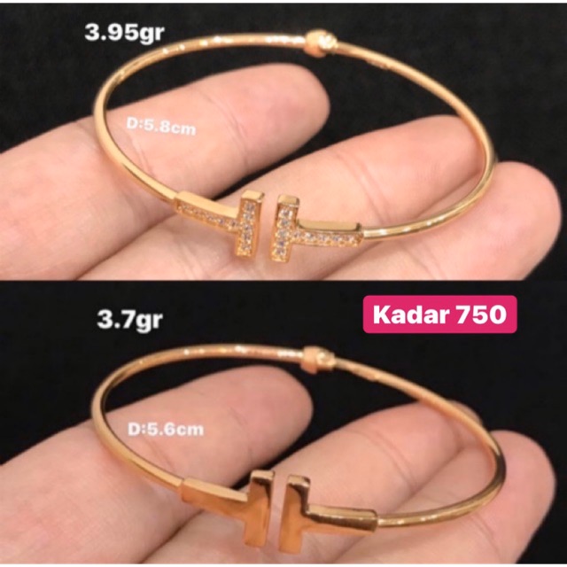 Gelang Emas Asli - Gelang Emas Kadar 750 - Toko Emas - Toko Mas asli - Gelang Emas tiffany