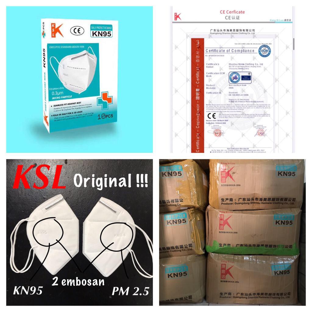 Masker KN95 Care ion Isi 10 PCS  Masker N95 Careion  Masker Kesehatan Masker Disposable Mask ORIGINAL - KSL