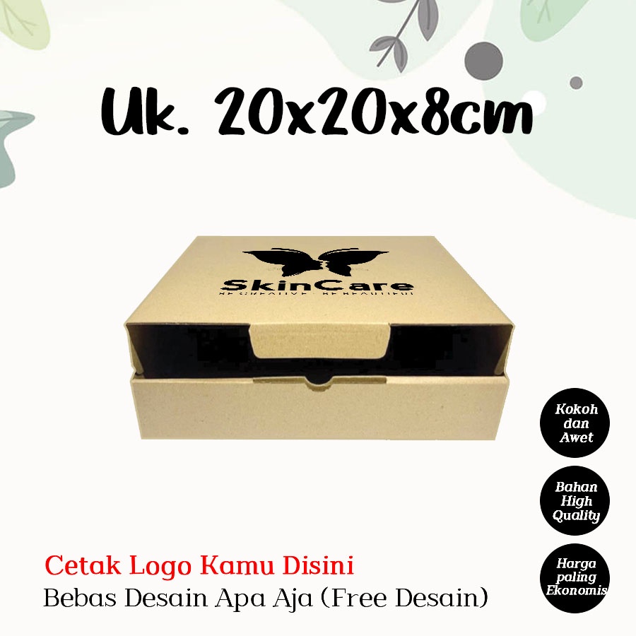 

(+SABLON) Kardus Custom Besar Uk. 20x20x8 CM Bebas Desain / Kardus Packing Olshop Baju, Celana / Dus Box Gift Packaging Online Shop, Kue, Snake, Kerudung