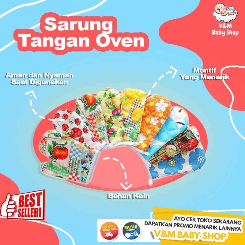 Lap Sarung Tangan Oven/Microwave Single Anti Panas / Sarung Tangan Masak