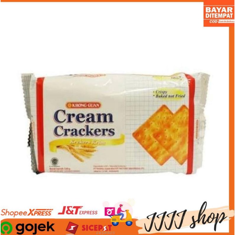 

Khong Guan Cream Crackers Biskuit Gabin Snack Cemilan Cracker Isi 120gr