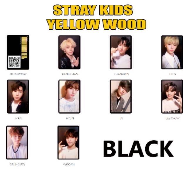 Stray Kids Cle 2 Yellow Wood Photocard Kpop