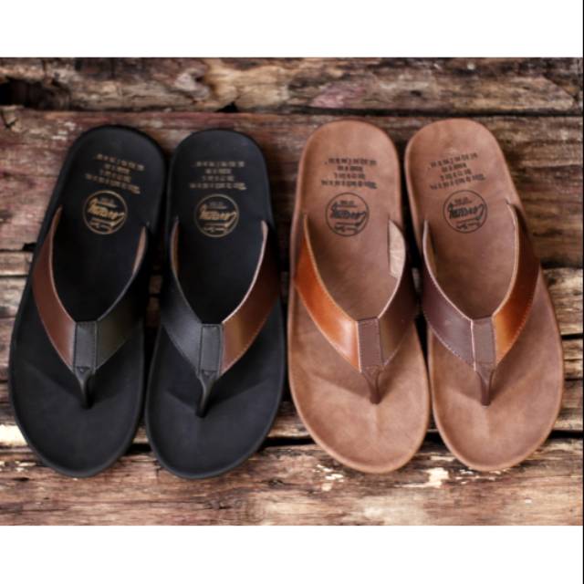 SANDAL KULIT PRIA CEVANY JAVIT BLACK BROWN KULIT SAPI ASLI ORIGINAL HANDMADE