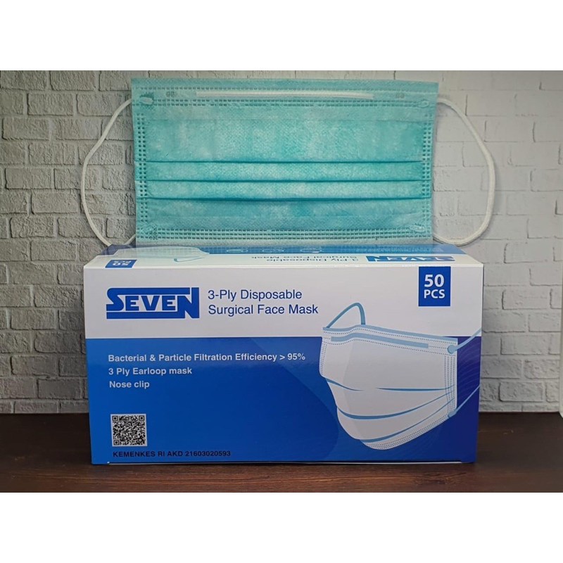 Masker MEDIS SEVEN 3ply KARTONAN