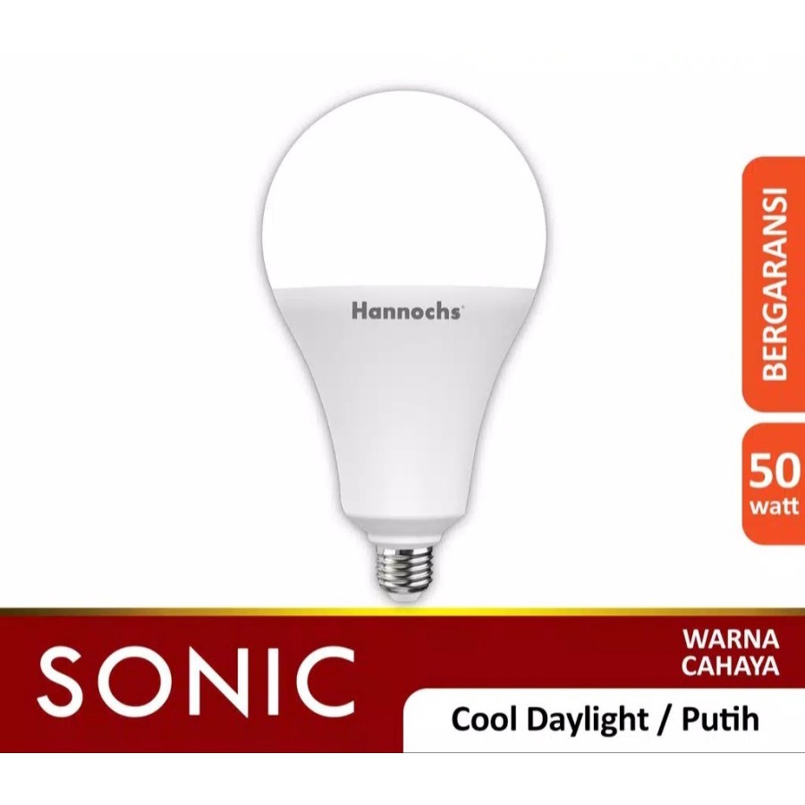 Hannochs SONIC LED Bulb 50 Watt 50watt - Bola Lampu Bohlam LED