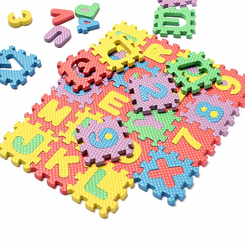 Grab medan Jin Wa Wa Puzzle Foam Aplhabet &amp; Angka 36 PCS