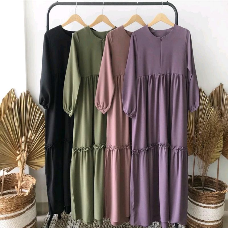 0Gamis Pesta Jumbo LD 120 Quenby Ori Shofiya Gamis Brukat Prita Syar'i asdf Muslim Wanita TerbaruGam