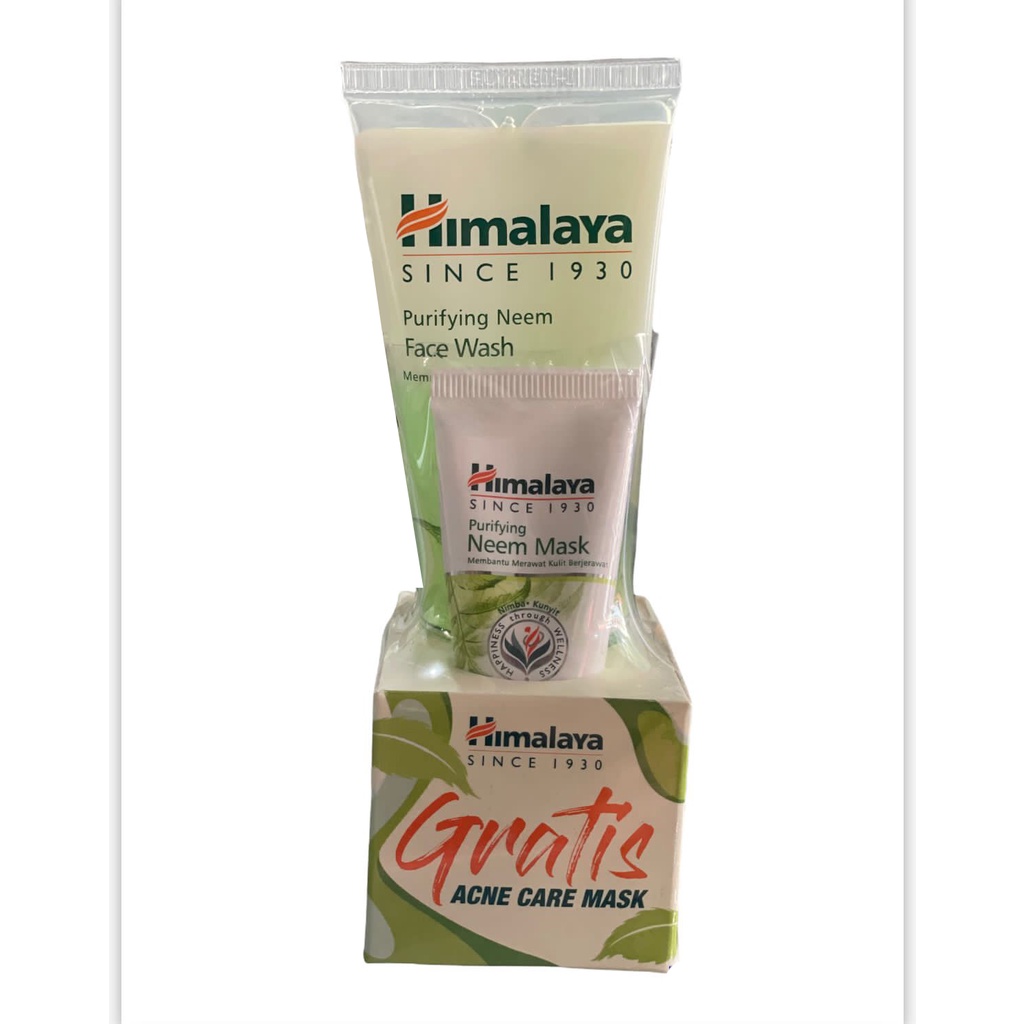 Himalaya Purifying Neem Wash, Scrub, Mask, Clear Complexion whitening face wash, sabun cuci muka atau sachet