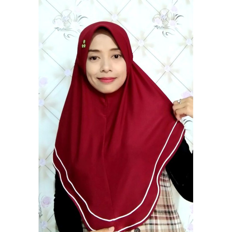 [ COD ] Bella Square  Hijab kerudung instan 2 garis/kerudung segitiga/kerudung muslimah/Kerudung murah