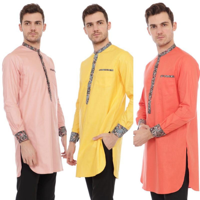 Koko Kurta Dewasa Lis Batik Kurta Pria Pakistan Lis Batik Modern