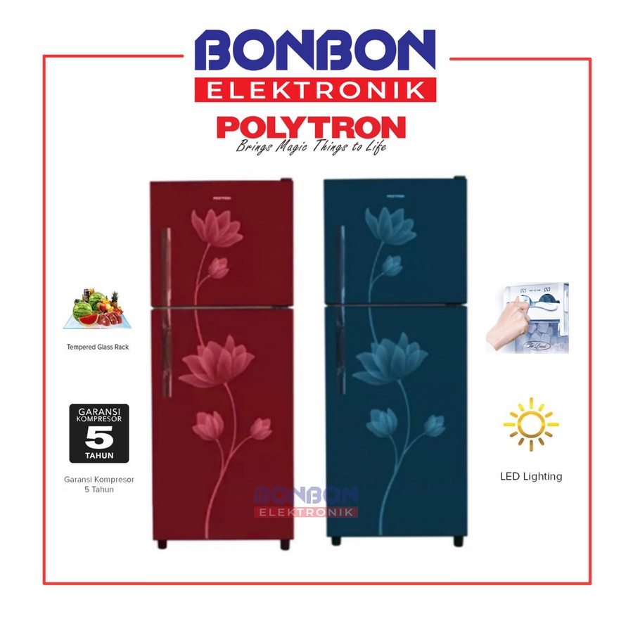 Polytron Kulkas 2 Pintu PRB 219 / PRB219 / PRB 219R / PRB 219R