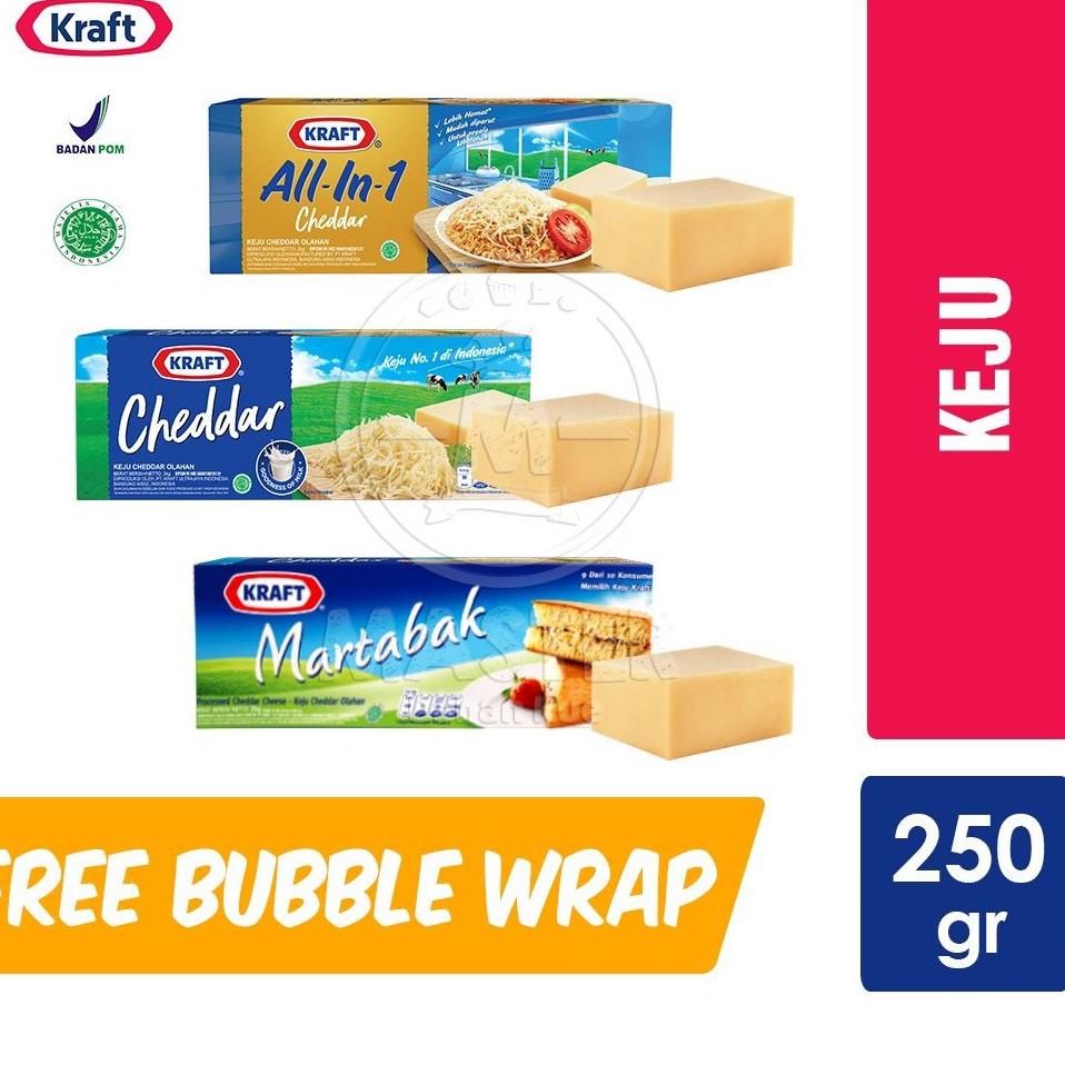 

[KODE BARANG QW9977] Kraft cheddar / Martabak 250gr