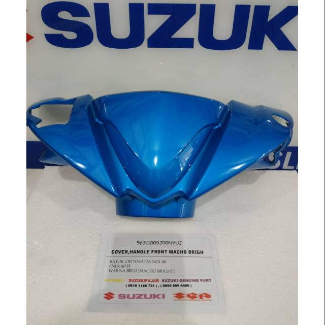 Batok Atas/Depan Suzuki Nex karbu dan Nex Fi Biru muda Macho blue
