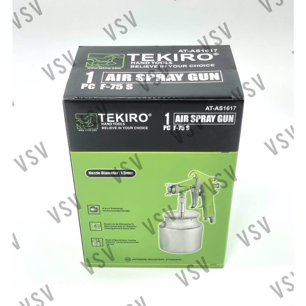 TEKIRO Spray Gun F75 S Semprotan Cat Spet Cat Tabung Bawah Alat Semprot Cat