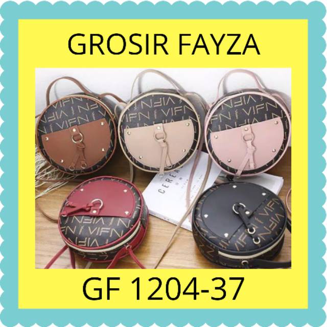 Tas Selempang Wanita Bulat / Sling Bag / Tas Selempang / Tas Cewek / Tas Import Batam