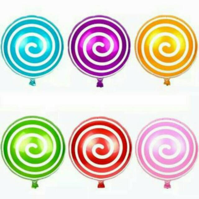 BALON FOIL ROUND LOLIPOP